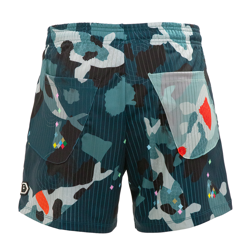 DARKER KOI AERO UNIFORMPANTS【TYPE:YG】/INDIGO GREEN KOI2-TAP/GR (image for) DARKER KOI AERO UNIFORMPANTS【TYPE:YG】/INDIGO GREEN KOI2-TAP/GR