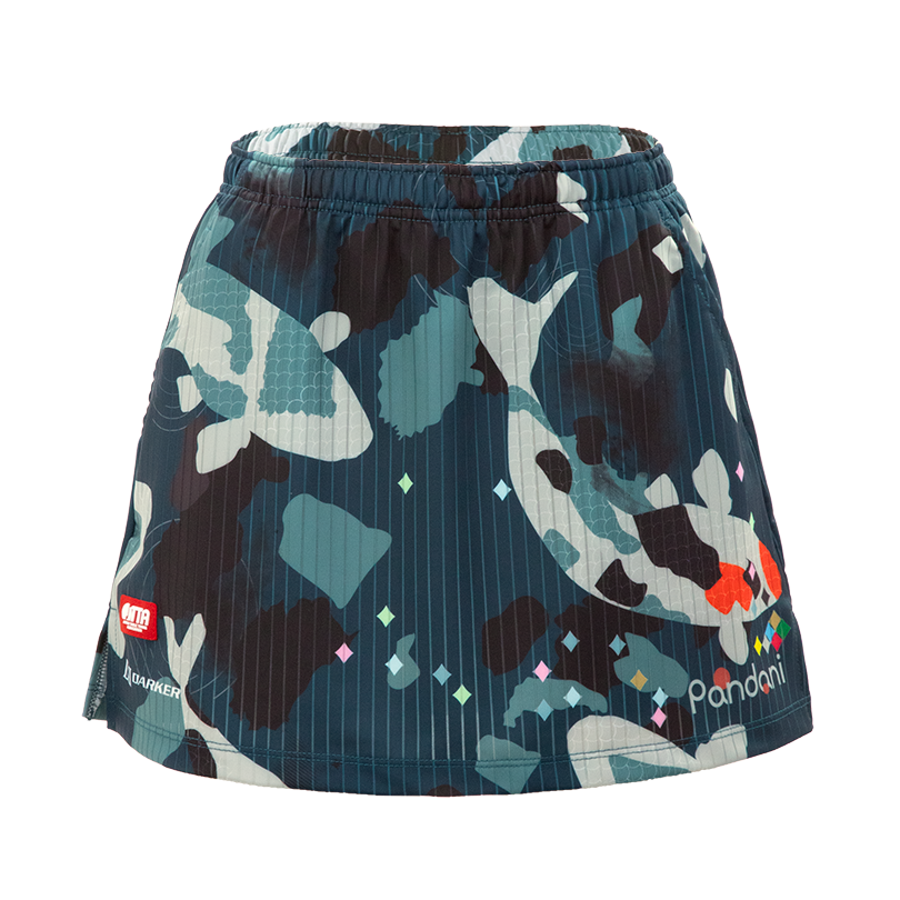 DARKER KOI AEROUNIFORM SKIRT WITH INNERPANTS/INDIGO GREEN KOI2-ISK/GR (image for) DARKER KOI AEROUNIFORM SKIRT WITH INNERPANTS/INDIGO GREEN KOI2-ISK/GR