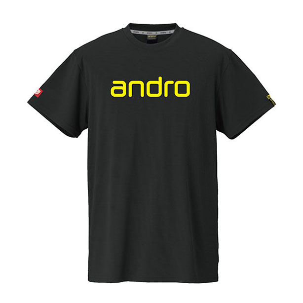 ANDRO NAPA T SHIRTS DEO BLACK/YELLOW (image for) ANDRO NAPA T SHIRTS DEO BLACK/YELLOW